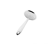 Pointed Mixing Spoon With Hole - 35 Cm - Silver
